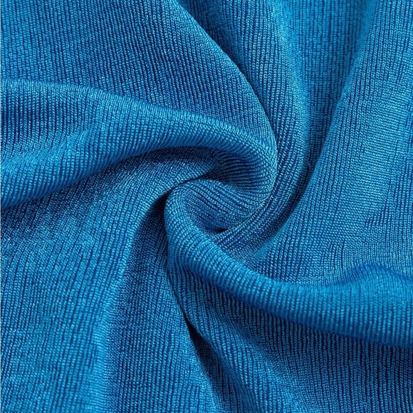 Ruched blue one shoulder top - Picture 3 of 3